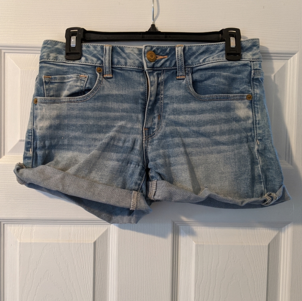 American Eagle Stretch Midi Shorts